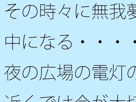 その時々に無我夢中になる・・・・夜の広場の電灯の近くでは今が大切 【d_515039】