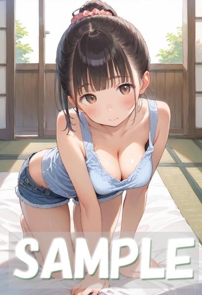 A4サイズ （高画質）ポスター オリジナル アニメ キャラ 同人 水着 【storeafi00368bz3fidg8n3】