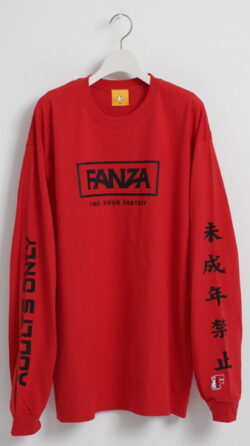 sonota3229 LONG SLEEVE TEE （FANZA LOGO） （レッド/L）