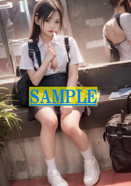 storeafi003683d6juy3nvb A4サイズ （高画質）ポスター オリジナル 美人 制服