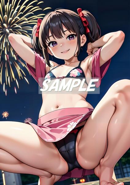 storeafi00368dk32r9yomt A4サイズ （高画質）ポスター オリジナル アニメ キャラ 同人 水着