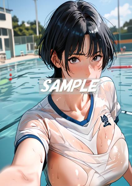 storeafi00368f6pwwpro7w A4サイズ （高画質）ポスター オリジナル アニメ キャラ 同人 水着