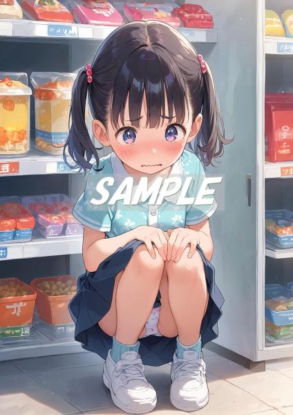 storeafi00368fo5dflpi0u A4サイズ （高画質）ポスター オリジナル アニメ キャラ 同人 水着