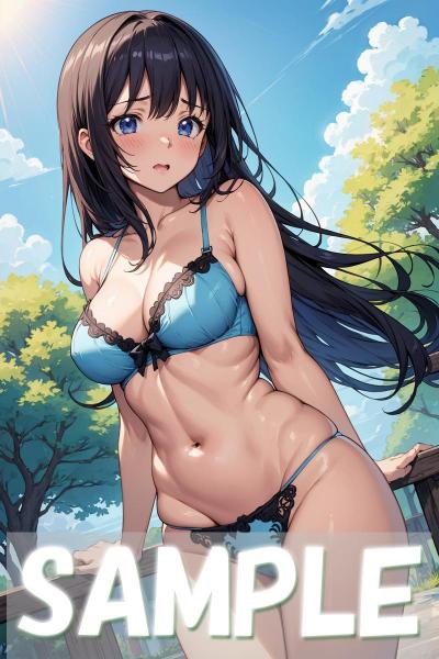 storeafi00368ib2q4tkiqf A4サイズ （高画質）ポスター オリジナル アニメ キャラ 同人 水着