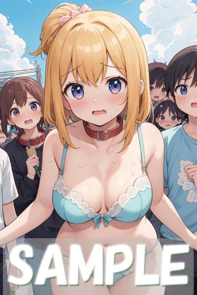 storeafi00368j2v70p8pl6 A4サイズ （高画質）ポスター オリジナル アニメ キャラ 同人 水着