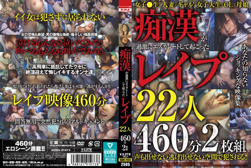痴●が過激にエスカレートして起こったレ●プ22人460分2枚組 【5642hodv21973】