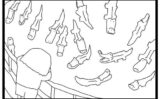 4コマ漫画「ワニ園のワニは動かない」 【d_581481】