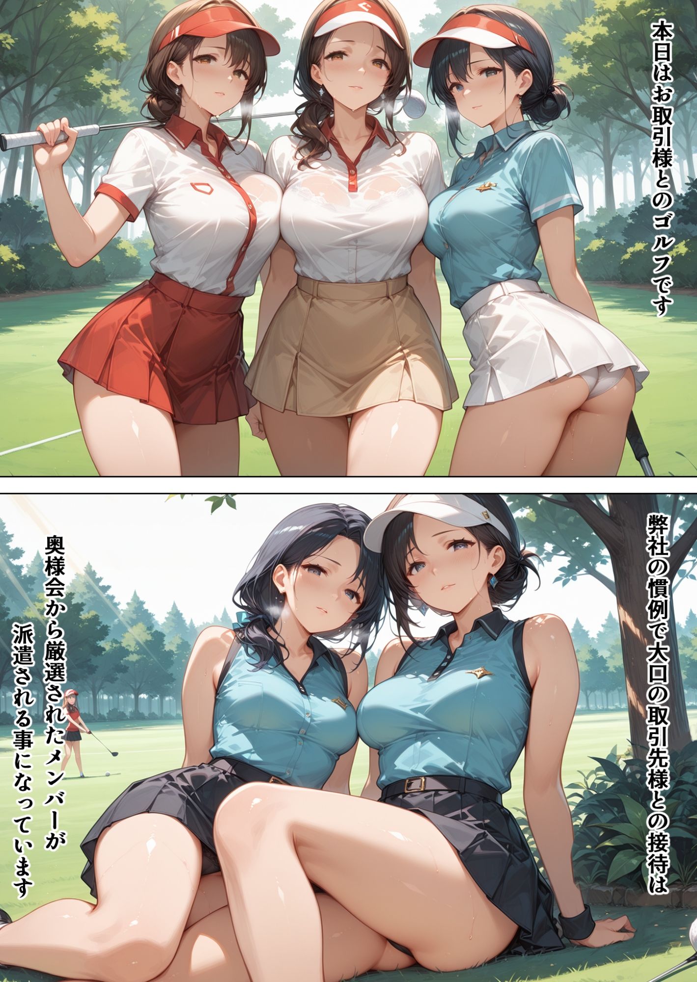 爆乳ミセス 性接待ゴルフ編 vol.14【セリフ入有】 1枚目
