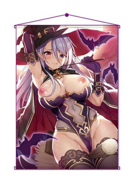 fig_0000476 Xe B2タペストリー『闇夜に浮かぶイタズラ魔女』