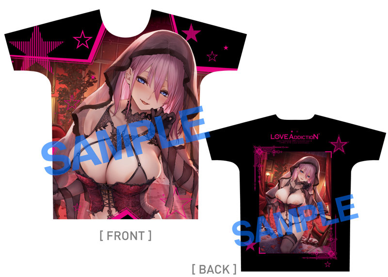fig_0001524 【2次】LOVE ADDICTION フルグラフィックTシャツ みちきんぐ【Dark】 Lsize