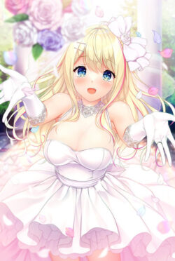 fig_0002485 あなたが選ぶ描きおろしグッズ企画 ゆびさきコネクション 夏歩のブーケトス B2タペストリー