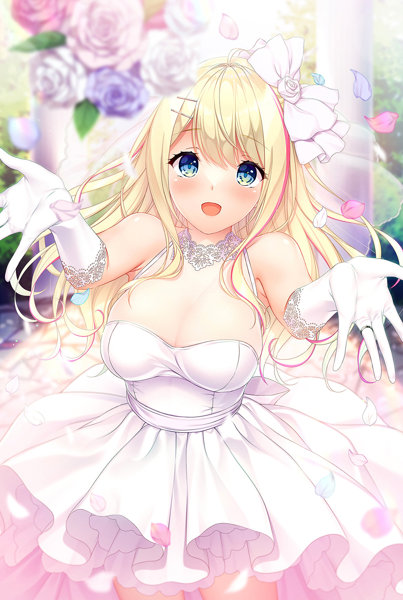 fig_0002485 あなたが選ぶ描きおろしグッズ企画 ゆびさきコネクション 夏歩のブーケトス B2タペストリー