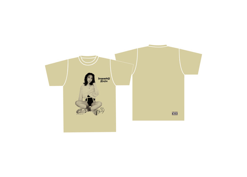 fig_0002783 【河北彩花】 Saika Kawakita Tee by MNKM ライトベージュ Lサイズ