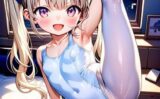 storeafi003689cgbhkig8t A4サイズ （高画質）ポスター オリジナル アニメ キャラ 同人 水着