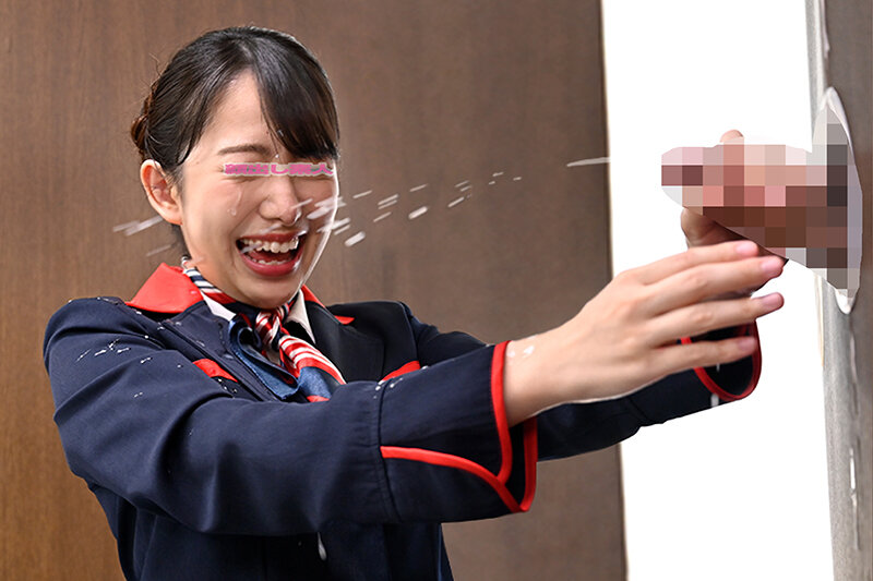 しごいてしゃぶってヌキまくり!!大手航空会社勤務の憧れのキャビンアテンダントが無数に生えた壁ち○ぽの即ヌキに挑戦!黒パンスト美脚CAさやかさん 2枚目