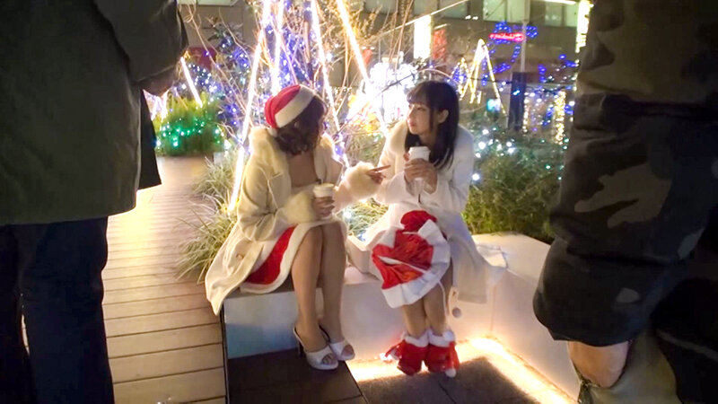 クリスマスにはしゃぐサンタコスの美女をナンパしてエッチなハメ撮りクリスマスww 11枚目