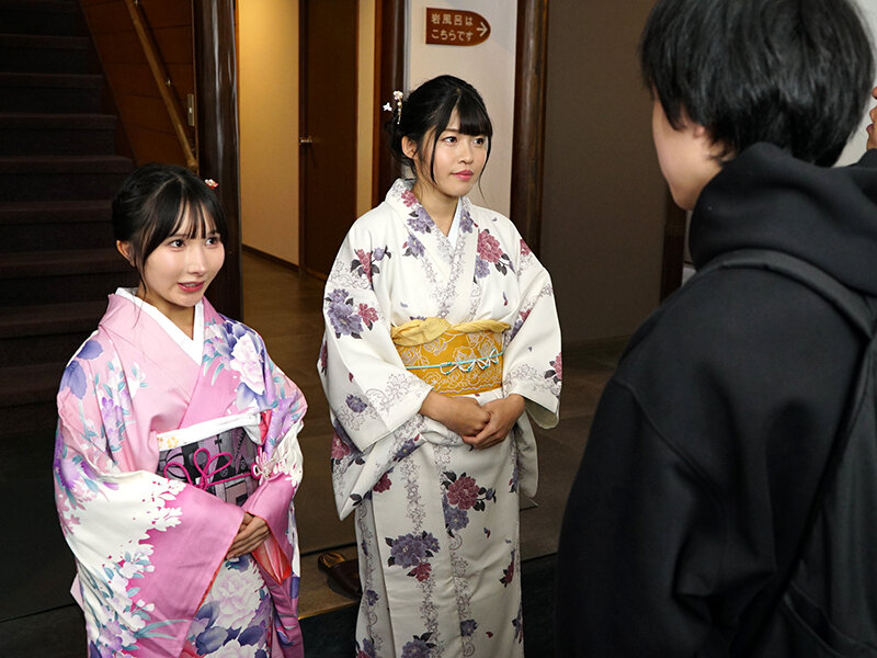 潰れかかった温泉旅館の姉妹女将は持ち前のスキルを活かしたエロすぎる接客で経営を立て直す! 八森わか菜/由良かな 1枚目