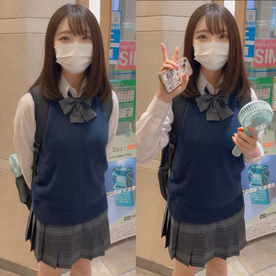 【本編完全顔出しプレミアム解禁】アイドル級フェイス×Fカップ18才。超無垢な真っピンク膣内へ濃厚大量中出し