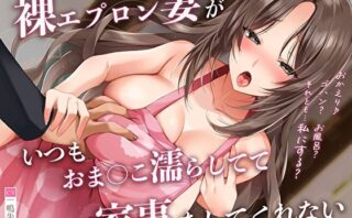 d_298687 裸エプロン妻がいつもおま◯こ濡らしてて家事をしてくれない「おかえり♪ゴハン？お風呂？それとも私にする？」