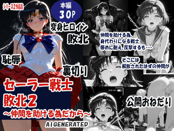 d_734848 セーラー戦士敗北  仲間を助ける為だから