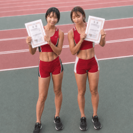 ★緊急先着★まさかの18歳関東入賞選手二人組★陸上長距離★練習後汗だくで同時初体験★長身スレンダー+お椀型美爆乳★宿舎にて一夜限りの大乱交高画質主観スマホ原版【先着高画質特典付き】
