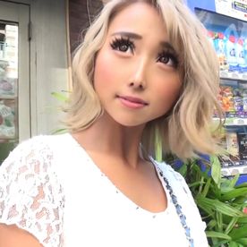 【個人撮影】「彼氏のじゃ全然足りないの…」SNSで巨根を裏募集した金髪ギャル美女。ホテル直行で即ビショ濡れ＆極上生中出しハメ撮り。