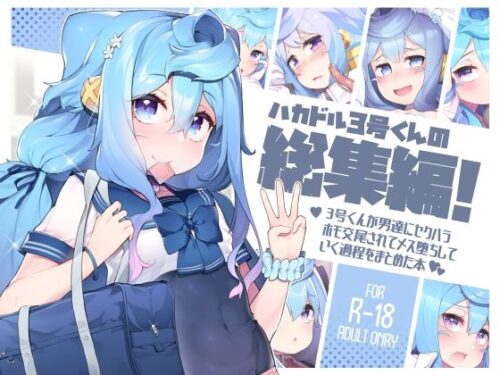 d_286018 ハカドル3号くんの総集編！3号くんが男達にセクハラホモ交尾されてメス堕ちしていく過程をまとめた本