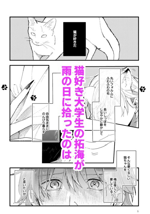 拾った捨て猫は化け猫？不思議な同居生活を描く心温まるBL物語