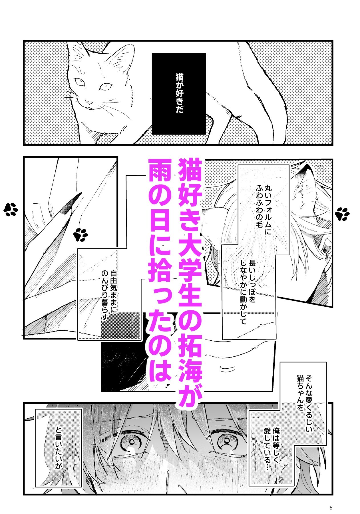 拾った捨て猫は化け猫？不思議な同居生活を描く心温まるBL物語