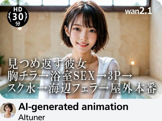 d_687848 【30分HD】見つめ返す彼女──胸チラ→浴室SEX→3P→スク水→海辺フェラ→屋外本番 d_687848 【30分HD】見つめ返す彼女──胸チラ→浴室SEX→3P→スク水→海辺フェラ→屋外本番