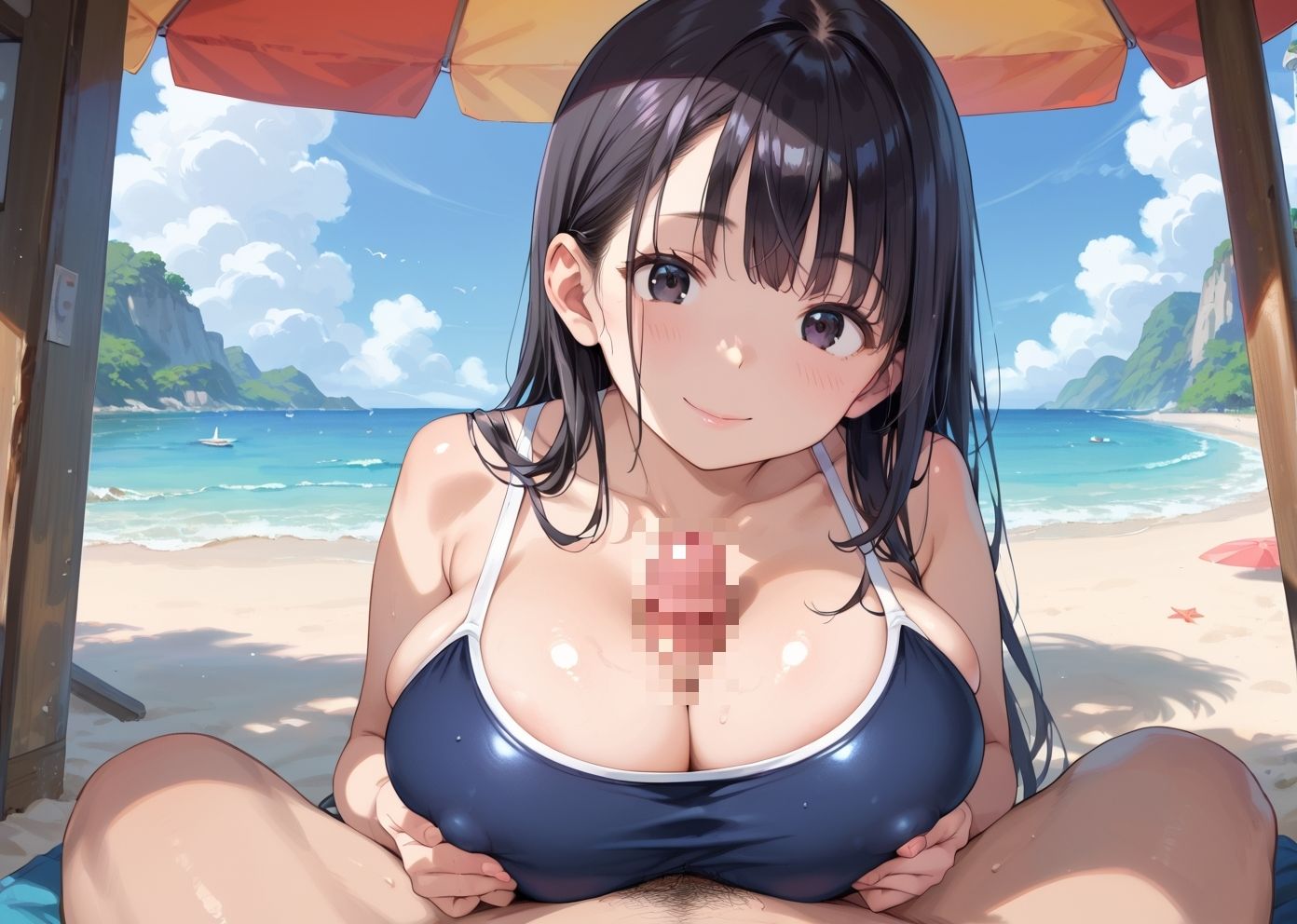 スク水えちえち委員長。CG画像集5 4枚目