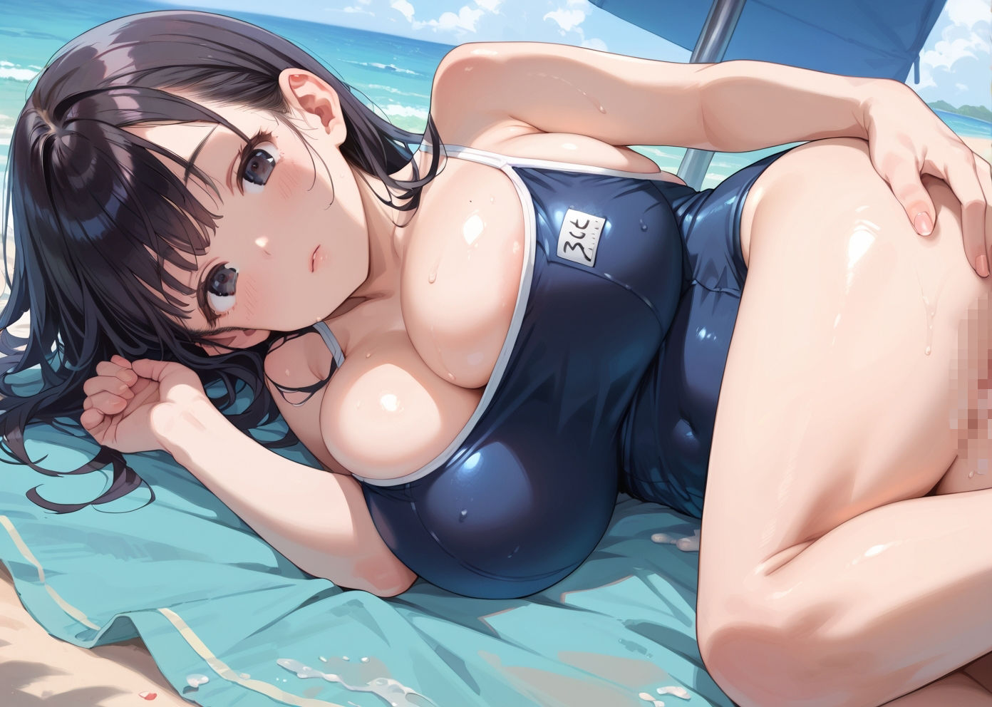 スク水えちえち委員長。CG画像集6 4枚目