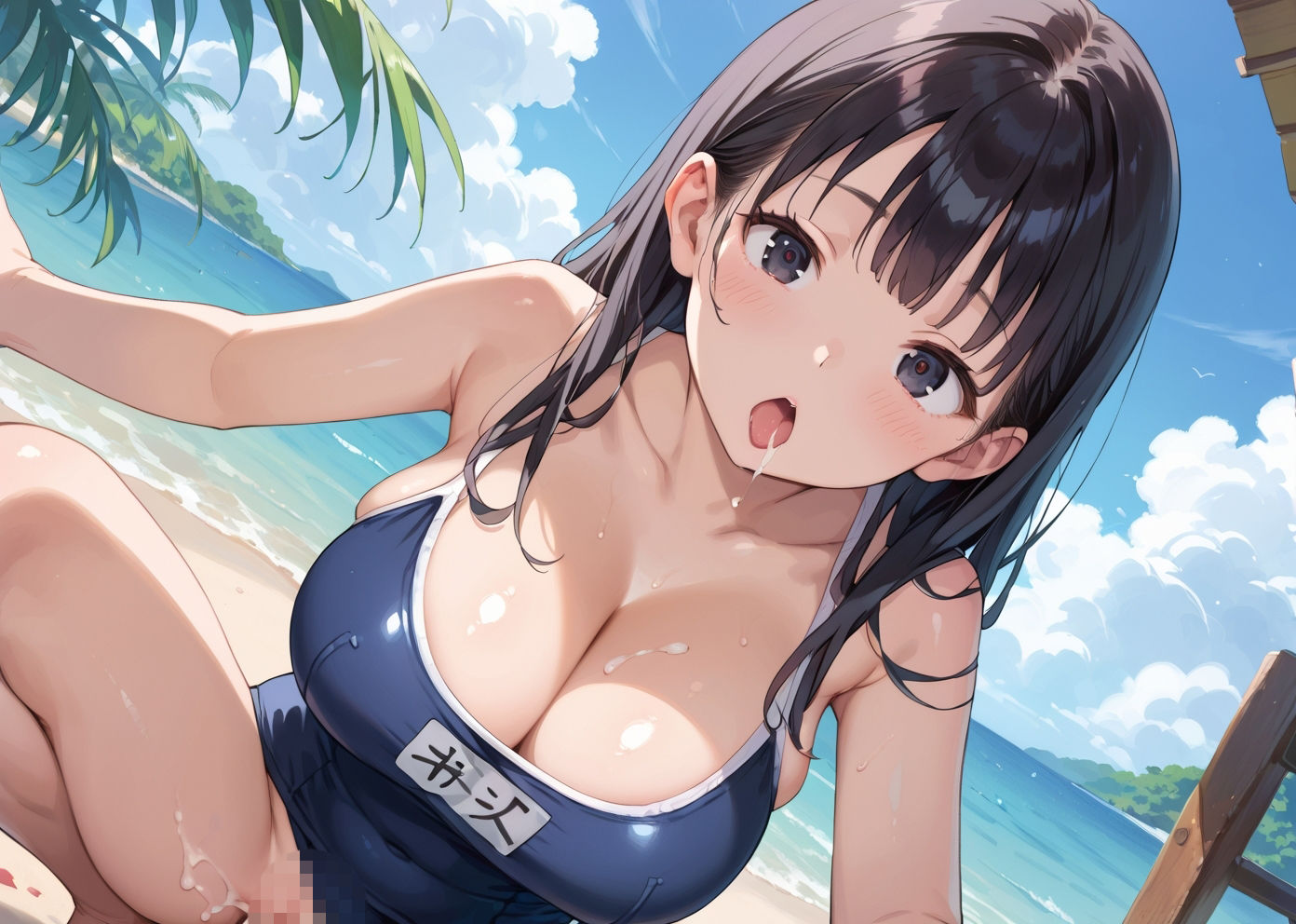 スク水えちえち委員長。CG画像集6 9枚目